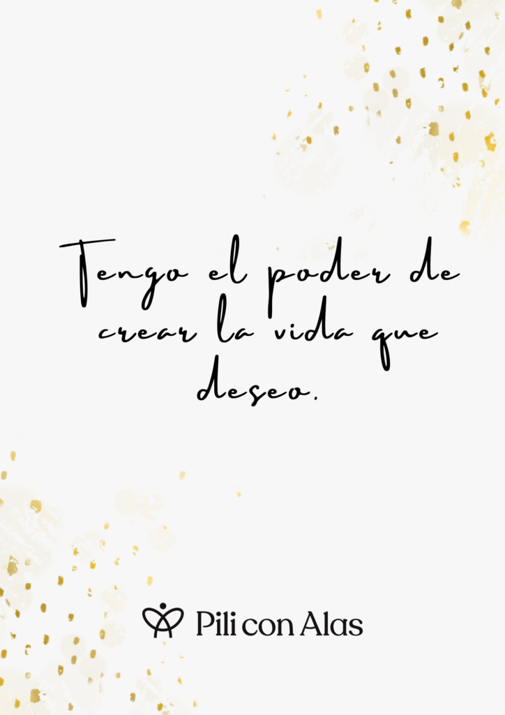 Agenda Tengo el poder de crear la vida que deseo